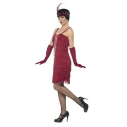 Flapper Costume With Short Dress -Revolution Sale Store ua2418 burgundy 2
