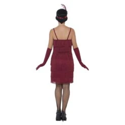 Flapper Costume With Short Dress -Revolution Sale Store ua2418 burgundy 3