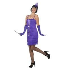 Flapper Costume With Short Dress -Revolution Sale Store ua2418 purple 1
