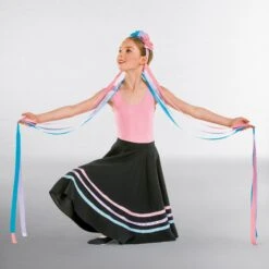 Floral Long Ribbon Headdress Pastel