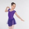 UTD "Milly" Primary 1 To Level 1 Ballet Voile Skirted Cap Sleeved Violet Leotard -Revolution Sale Store utdq16 12