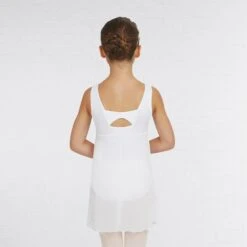 Capezio Childs Empire Skirted Leotard -Revolution Sale Store white cz3968c wht back 3