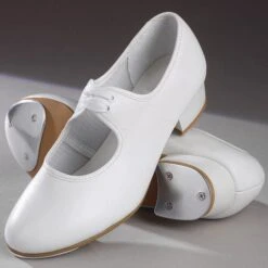1st Position Low Heel Shoe With Toe & Heel Taps -Revolution Sale Store white lhtahwh ids14 1 5