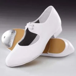 1st Position Low Heel PU Tap Shoes -Revolution Sale Store white lhtw 2